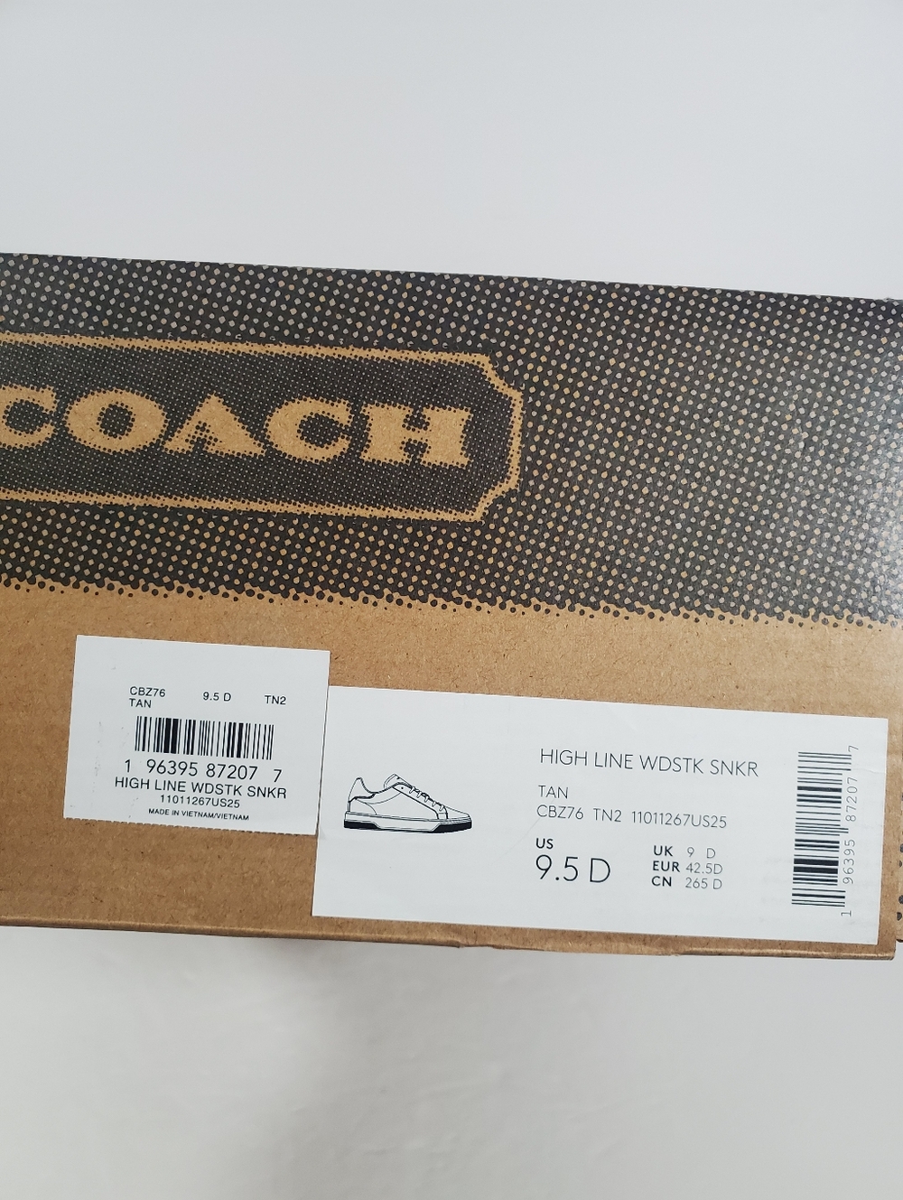 NEW Limited Coach X Peanuts men's Sneaker Signature Canvas size 9.5D - Picture 6 of 7
